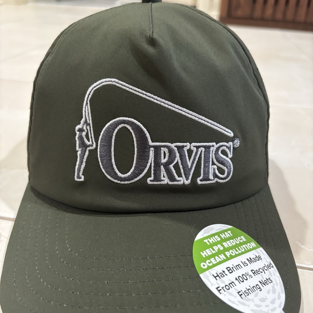 Orvis Jackson Quick Dry Cap Vented Hat Fishing Hiking Outdoors NEW Green Olive